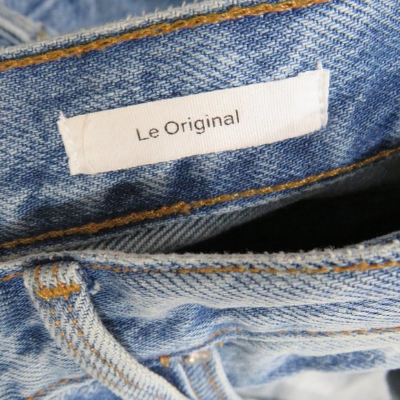 Frame size 28 Le Original High Rise Straight Leg Jeans Distressed - Picture 8 of 8